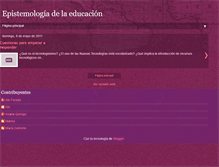 Tablet Screenshot of epistemologiaeducacion.blogspot.com