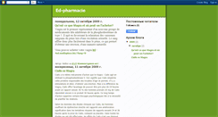 Desktop Screenshot of edpharmacie.blogspot.com
