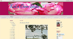 Desktop Screenshot of kutsownstyle.blogspot.com