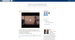 Desktop Screenshot of dictationnation.blogspot.com
