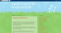 Desktop Screenshot of fromaustintowashington.blogspot.com