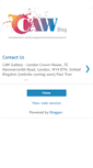 Mobile Screenshot of cawgallerylondon-contact.blogspot.com