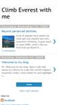 Mobile Screenshot of climbeverestwithme.blogspot.com