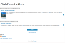 Tablet Screenshot of climbeverestwithme.blogspot.com