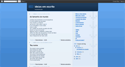 Desktop Screenshot of ideiasemescrito.blogspot.com