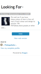 Mobile Screenshot of lookingx3for.blogspot.com