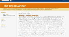 Desktop Screenshot of breadwinnersanders.blogspot.com