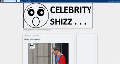 Desktop Screenshot of celebrityshizz.blogspot.com