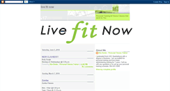 Desktop Screenshot of livefitnowllc.blogspot.com