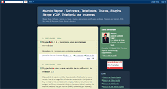 Desktop Screenshot of mundoskype.blogspot.com