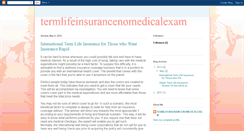 Desktop Screenshot of insurancenomedicalexam.blogspot.com