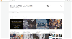 Desktop Screenshot of paulscottcanavan.blogspot.com