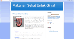 Desktop Screenshot of makanansehatuntukginjal.blogspot.com