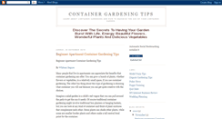 Desktop Screenshot of container-gardening-tips.blogspot.com