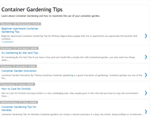 Tablet Screenshot of container-gardening-tips.blogspot.com