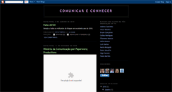 Desktop Screenshot of comunicareconhecer.blogspot.com