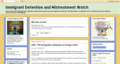 Desktop Screenshot of immigrantdetentionwatch.blogspot.com