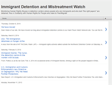 Tablet Screenshot of immigrantdetentionwatch.blogspot.com