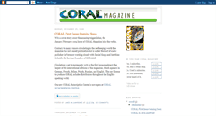 Desktop Screenshot of coralmagazine.blogspot.com