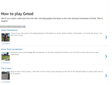 Tablet Screenshot of howtoplaygmod.blogspot.com