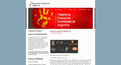 Desktop Screenshot of plataformajuventudes.blogspot.com