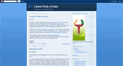 Desktop Screenshot of liberalpartyofindia.blogspot.com