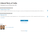 Tablet Screenshot of liberalpartyofindia.blogspot.com