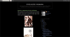 Desktop Screenshot of evolucaohumana6.blogspot.com