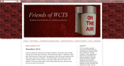 Desktop Screenshot of friendsofwcts.blogspot.com