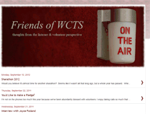 Tablet Screenshot of friendsofwcts.blogspot.com