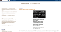 Desktop Screenshot of adjacent-recordings.blogspot.com