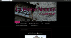 Desktop Screenshot of lapetitemaisonenauxoismorvan.blogspot.com