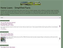 Tablet Screenshot of homeloans-simplifiedfacts.blogspot.com