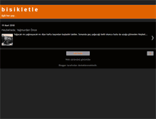 Tablet Screenshot of bisikletle.blogspot.com