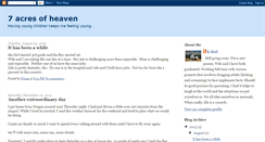 Desktop Screenshot of 7acresofheaven.blogspot.com