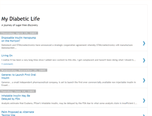 Tablet Screenshot of mydiabeticlife.blogspot.com