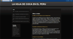 Desktop Screenshot of hojadecocaenperu.blogspot.com