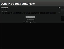 Tablet Screenshot of hojadecocaenperu.blogspot.com