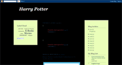 Desktop Screenshot of harrypottersdownload.blogspot.com