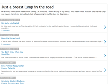 Tablet Screenshot of breastlumpintheroad.blogspot.com