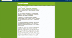 Desktop Screenshot of college-update-news.blogspot.com