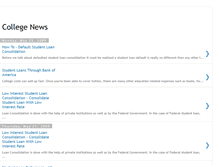 Tablet Screenshot of college-update-news.blogspot.com