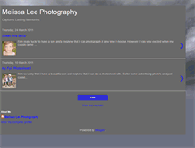 Tablet Screenshot of melissaleephotographys.blogspot.com