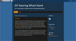 Desktop Screenshot of diysteeringwheelstand.blogspot.com