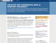 Tablet Screenshot of creativetherapiesnewport.blogspot.com