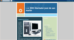 Desktop Screenshot of ie2003libertadorjosedesanmartin.blogspot.com