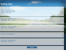 Tablet Screenshot of cheapfoldingbicycle.blogspot.com