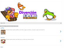 Tablet Screenshot of divercionclubpenguin.blogspot.com