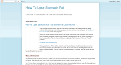 Desktop Screenshot of how--to--lose--stomach--fat.blogspot.com