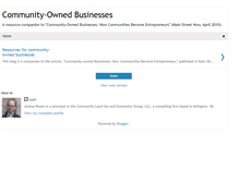 Tablet Screenshot of communitybusinesses.blogspot.com